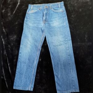 Vintage Levi's Jeans 505 orange tab  ted batwing Men's 34 x 27 USA 90s